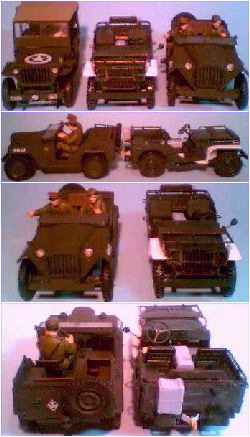 Jeep (Italeri) x Ford GP (Revell) x Gaz 67 (Tamiya)