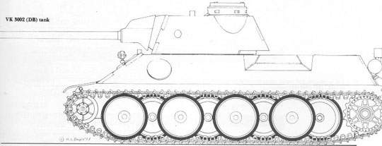 Modelo Inicial VK3200 da Daimler-Benz